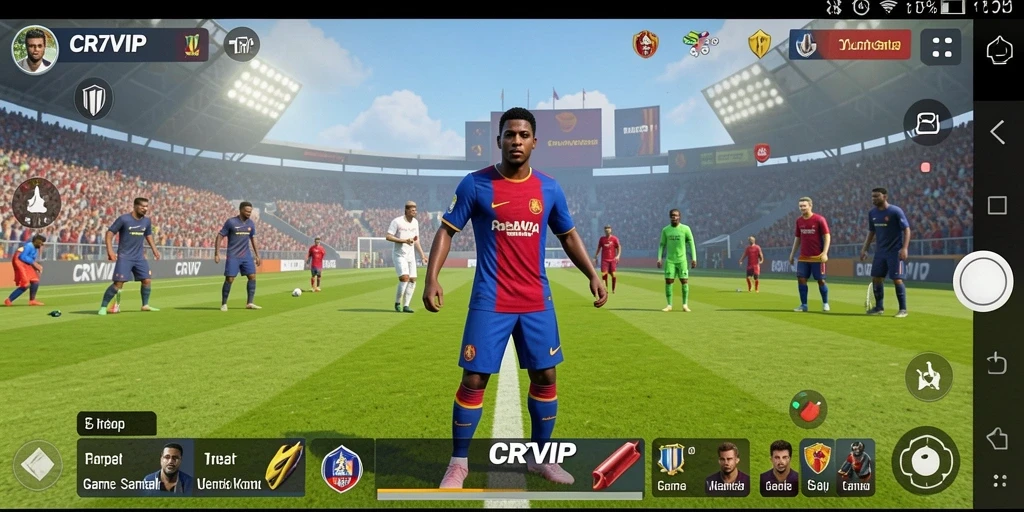 Tampilan gameplay CR7VIP yang mengasyikkan dan penuh warna.