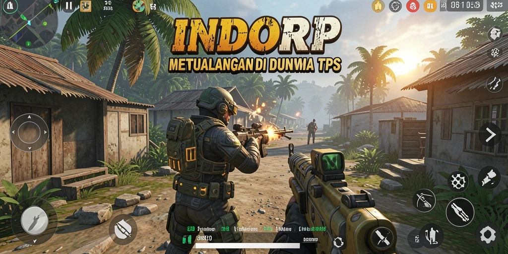 Gameplay INDORP yang seru dalam aksi TPS.