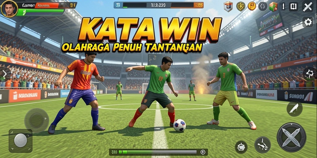 Tampilan gameplay <strong>KATAWIN</strong> yang menegangkan dan mendebarkan saat bertanding.