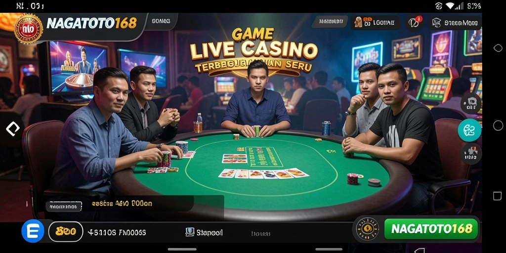 Gameplay seru NAGATOTO168 dengan dealer langsung yang profesional.