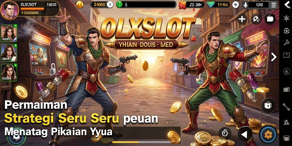 Tangkapan layar utama OLXSLOT menampilkan momen mendebarkan dalam gameplay strategi.